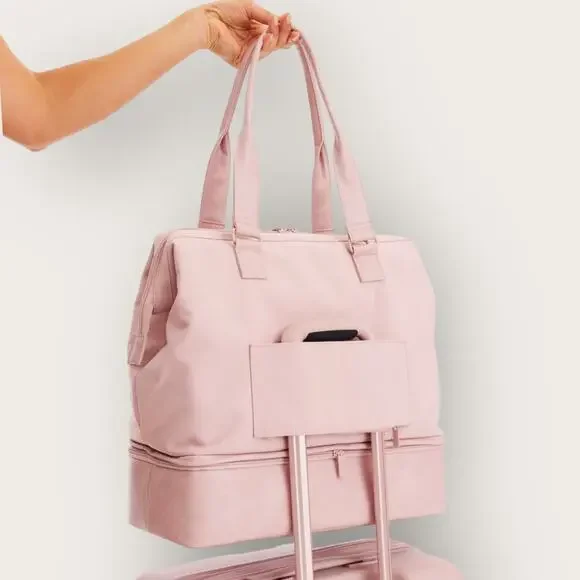 BEIS Atlas Pink The Convertible Mini Weekender Summer Travel Essentials It Girl - Picture 5 of 9